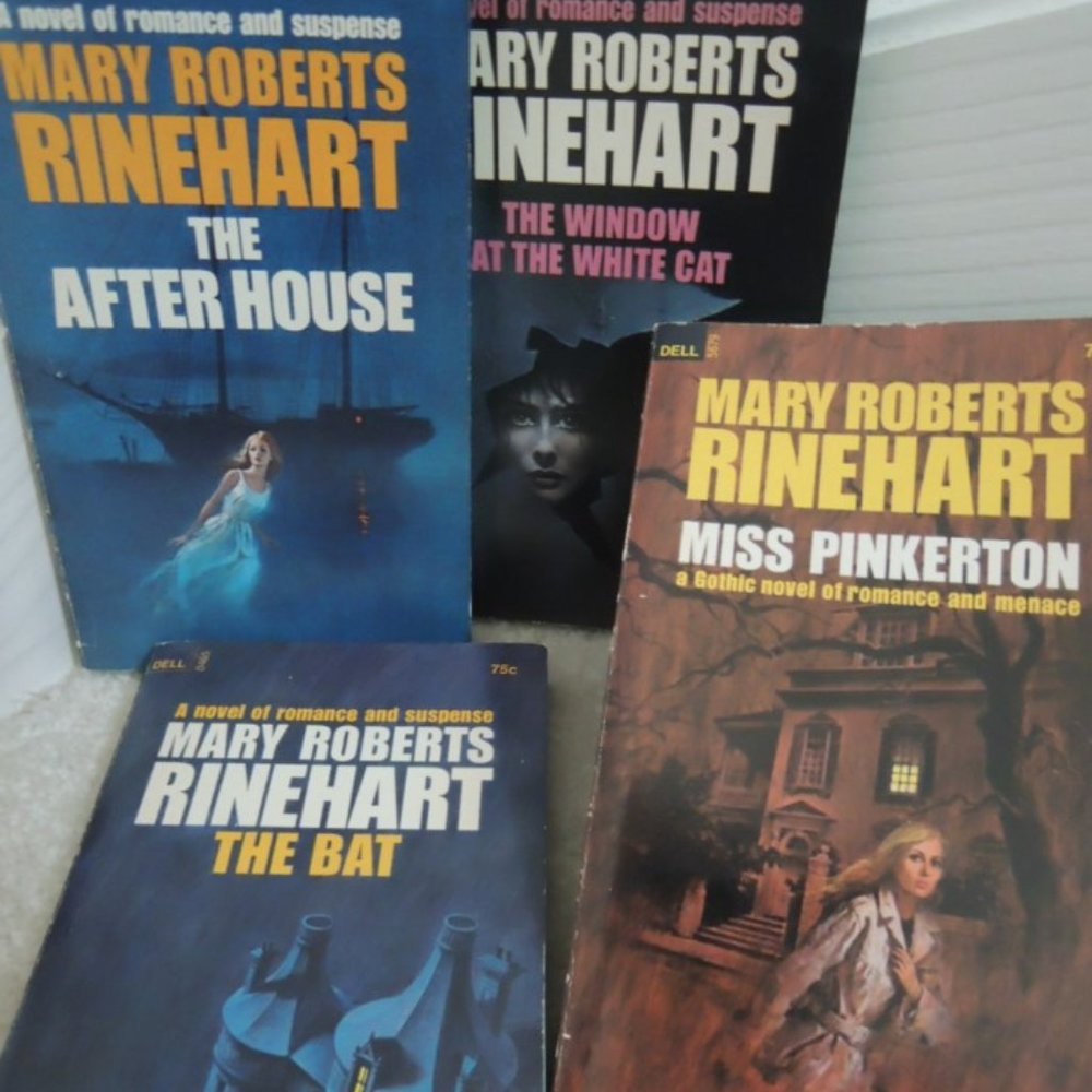 Mary Roberts Rinehart Lot of 4 DELL Mystery Suspense Fiction Books Vtg 70s